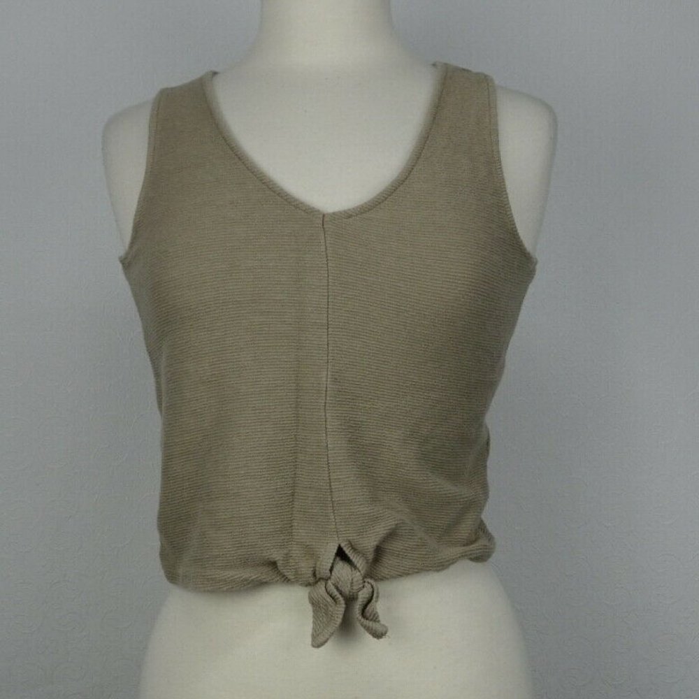 Madewell Size Small Texture & Thread Tie-Front Tank